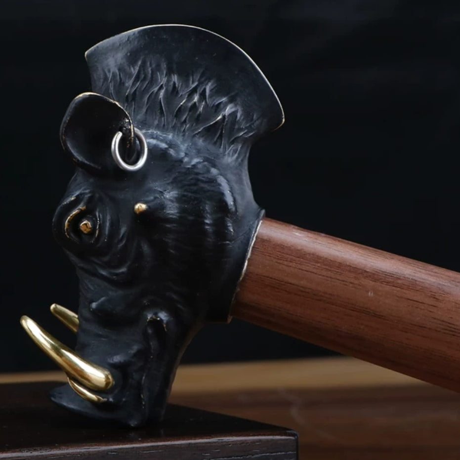 Warthog, hammer, axe