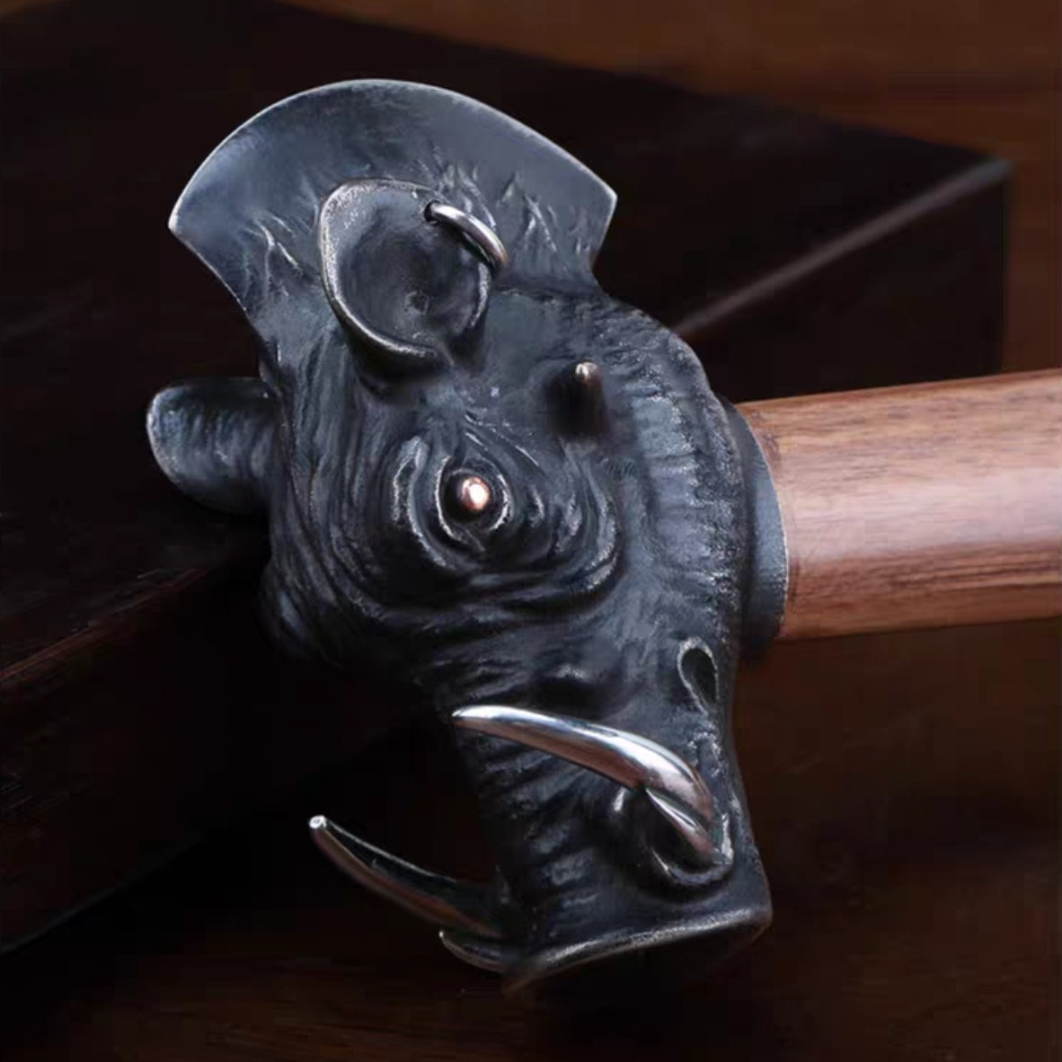 Warthog, hammer, axe